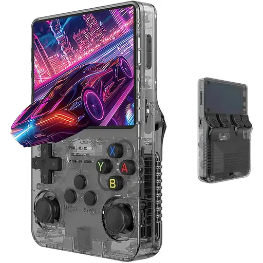 Игровая консоль Data Frog R36S портативная ретро 64 GB черная