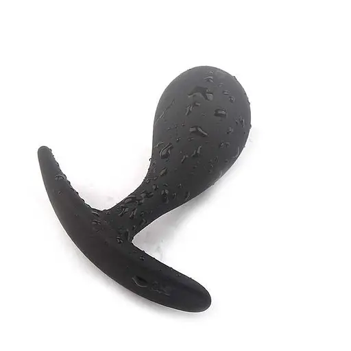 Силіконова анальна пробка "Адмірал" Чорний K000543 - фото 1