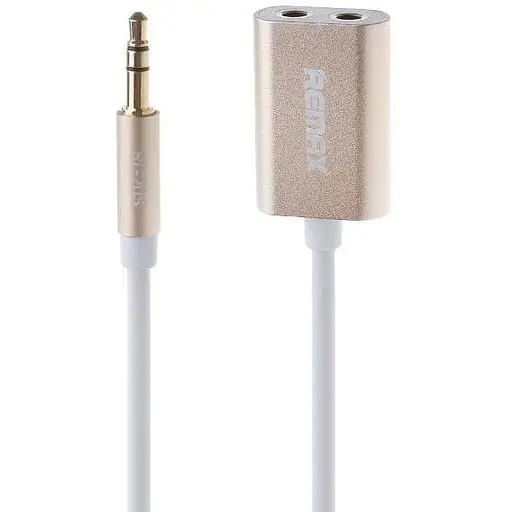 Аудиоразветвитель Remax Aux Splitter 3.5 мм RL-S20 Gold