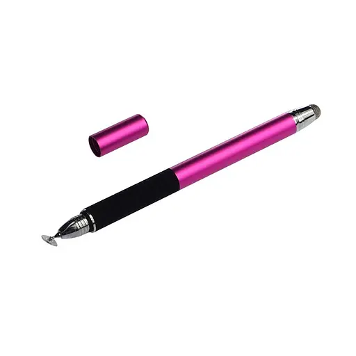 Стилус ємнісний, високоточний Jot Pro двосторонній, алюмінієвий, зі вставкою, рожевий - фото 3