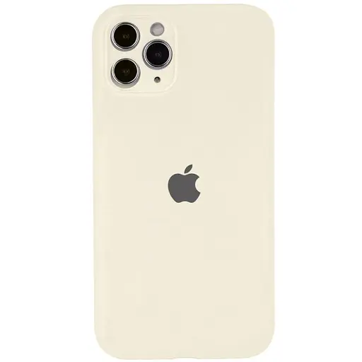 Чехол Silicone Case Full Camera Protective AA для Apple iPhone 12 Pro Max 6.7 Бежевый/Antique White - фото 1