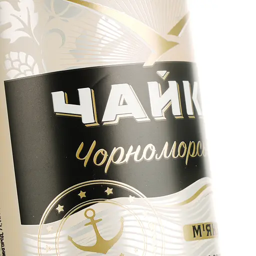 Уцінка. Пиво Чайка Чорноморська світле 4.1% з/б 0.5 л (866178)  - фото 3