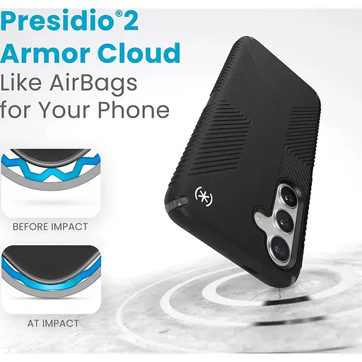 Противоударный чехол Speck Presidio2 Grip для Samsung Galaxy S24/S25 Black 150613-3205 - фото 13