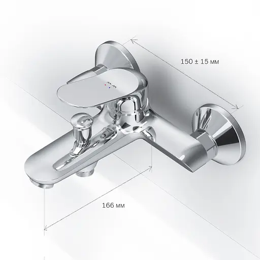 Змішувач для ванни Am.Pm Sunny хром F85C10000 Хром - фото 6