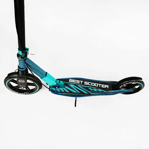 Самокат Best Scooter складаний Від 3 до 16 років Чорно-бірюзовий 000231301 - фото 3