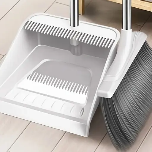 Совок с щеткой из нержавеющей стали TL-HC03 Белый - фото 7