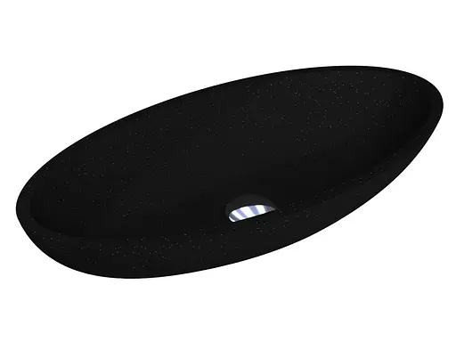 Умивальник Miraggio Nice mirastone black 0000429, Чорний матовий - фото 2