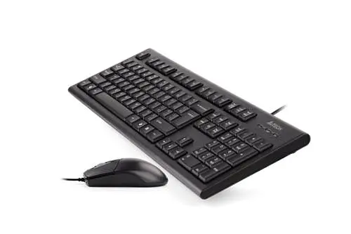 Комплект A4Tech KR-8572, Black, проводной, USB