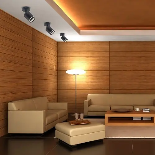 Накладний спот чорного кольору з вимикачем | Line F | Арт. ML318-S чорний - фото 4