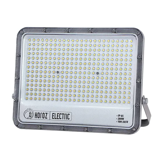 Прожектор світлодіодний Horoz Electric Margay-200 200W 3CCT 3000K-4500K-6000K сірий