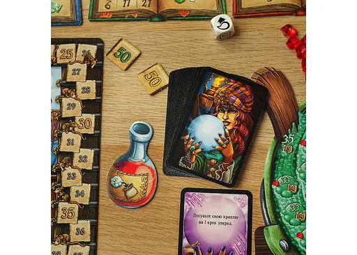 Настільна гра YELLOWBOX Пройдисвіти Кведлінбурга (The Quacks of Quedlinburg) (укр.) + комплект із 4-х мішечків для інгредієнтів (ПК001) - фото 4