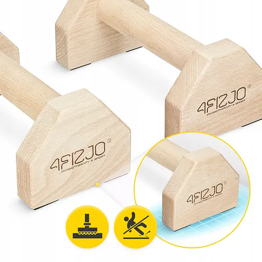 Упоры для отжиманий (паралетсы) 4FIZJO 25 см деревянные (P-5905973407021) - фото 5