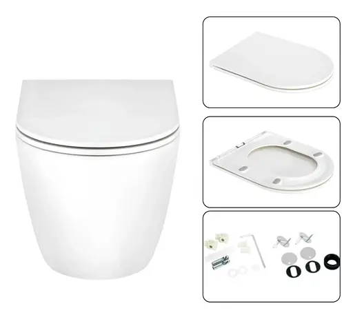 Набір Q-tap Nest 4 в 1 підвісний унітаз Scorpio Ultra Quiet 520x365x365 + комплект інсталяції QT1433053EUQW45168 - фото 6