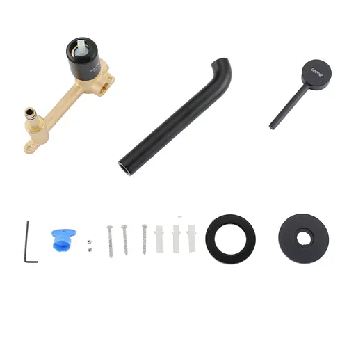 Вбудований змішувач для раковини Gappo чорний G1206-6 Чорний матовий - фото 3