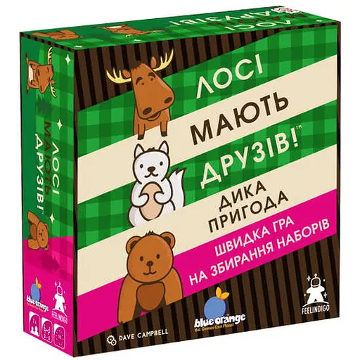 Настільна гра Feelindigo Лосі мають друзів (Moose Match Mayhem) (укр.) (FI25078)
