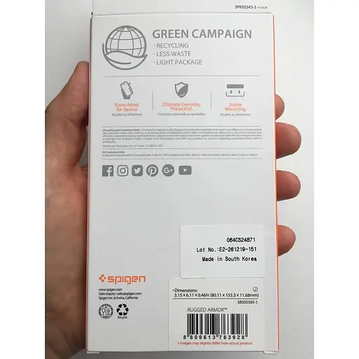 Оригинальный противоударный силиконовый чехол Spigen Rugged Armor Matte Black для iPhone XR (064CS24871) - фото 5