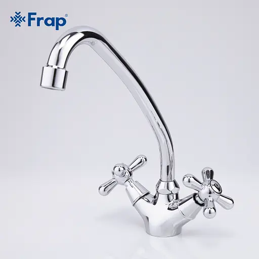 F4125 Змішувач для кухні буксовий шпилька Frap 1/10 Хром - фото 7