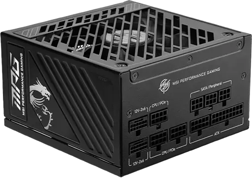 Блок питания MSI MPG A1250GS PCIE5 1250W 80+ Gold - фото 2