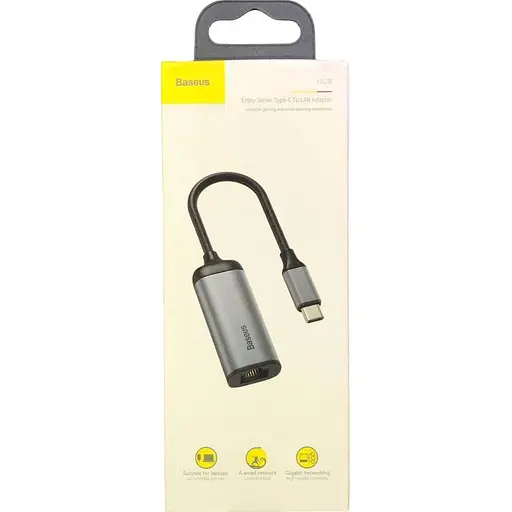 Хаб перехідник Baseus Enjoy series Type-C to RJ45 - фото 1