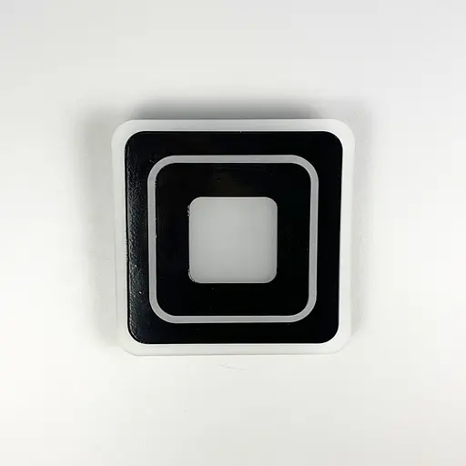 Светодиодный черный светильник с матовым акрилом Line F 20х20 см Арт. 2234-200 BR BK - фото 4