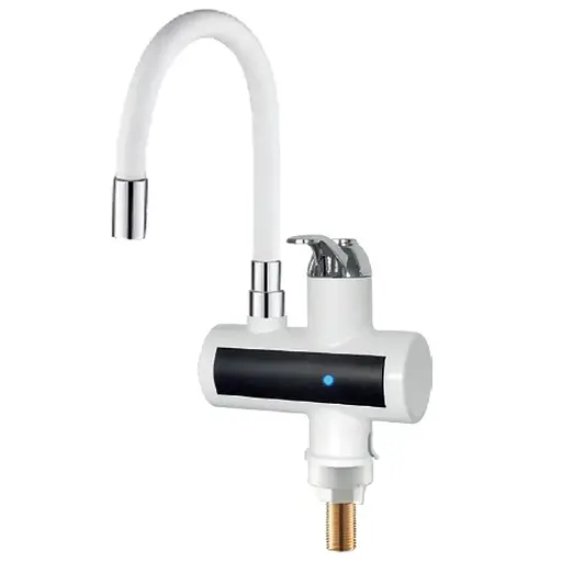 Проточный водонагреватель Zerix ELW21-F-white 3,3 kW силиконовый излив на мойку ZX5859 - фото 1