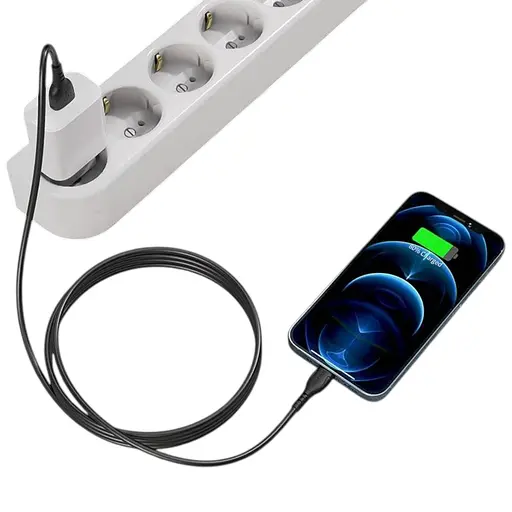 USB кабель Borofone BX51 Lightning 1 м 2.4A - фото 1