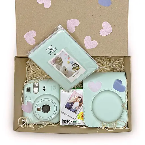 Набор камера Fujifilm Instax Mini 12, Фотобумага 20шт, Чехол, Фотоальбом 64 фото Зеленый - фото 2