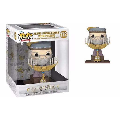 Фігурка Funko Pop Гаррі Поттер Дамблдор Harry Potter Dumbledore with Podium 15 см HP DP 172