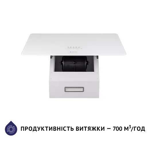 Вытяжка декоративная наклонная Минола HVS 6224 WH 700 LED - фото 5