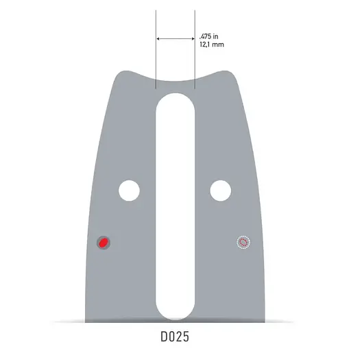 Шина Oregon 0.325'' 1.5 мм длина 18'' /45 см (183SFHD025) - фото 2