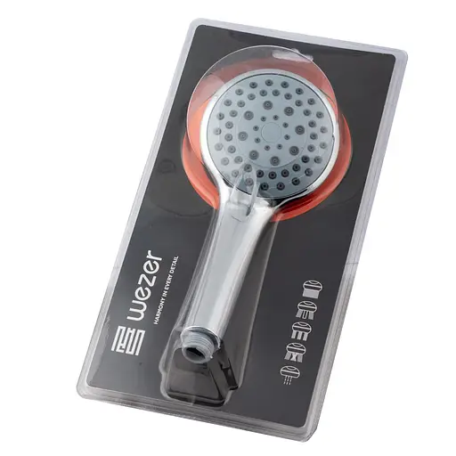 Ручной душ круглый, 5-режимов, хром Wezer WKY-44, Хром - фото 2