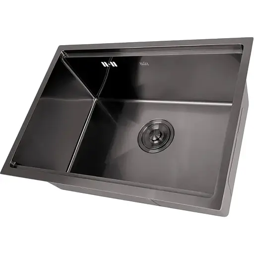 Комплект чорної мийки на кухню та змішувача Nett з нержавіючої сталі NB-5742