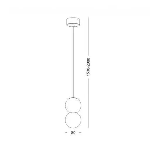 Світильник підвісний KLOODI DECO PE-SONYA80 3W 3K BK - фото 4