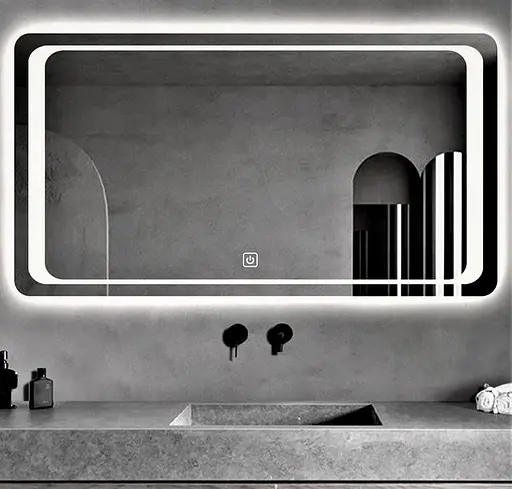 Дзеркало Dusel DE-M3031 75x120 см, Білий - фото 4