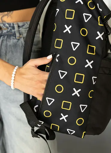 Жіночий рюкзак Sambag Roll Top чорний оксфорд 41 х 30 х 16 см (24238731) - фото 6