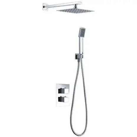 Душова система прихованого монтажу з термостатом Imex Cies хром GPC009, Хром - фото 1