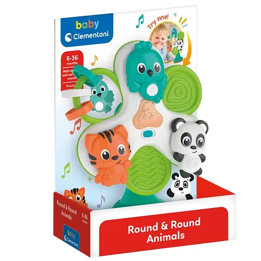 Іграшка на присосці Clementoni Round & Round Animals (17915) - фото 2