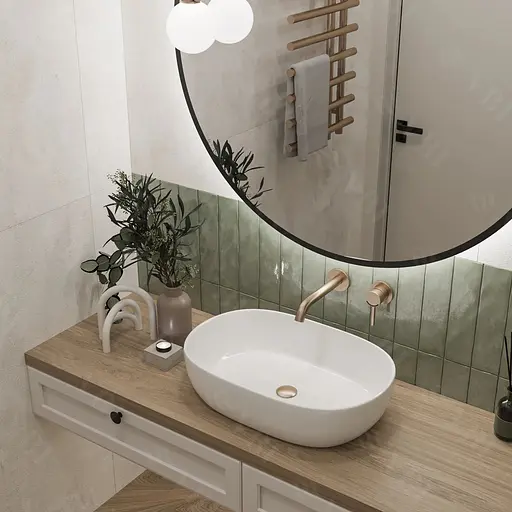 Умивальник VBI Modena white накладний VBI-012000, Білий - фото 1