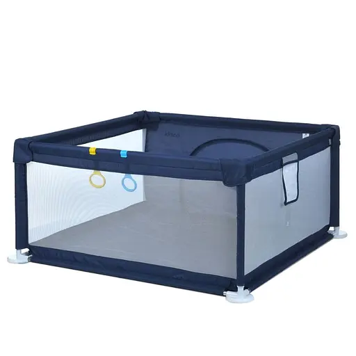 Дитяче ліжко-манеж MR 1339-BL, ширина з ніжками 132 см - фото 2