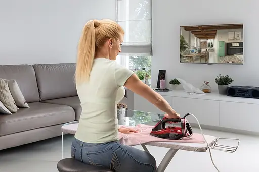 Gorenje Праска, 2800Вт, 350мл, паровий удар -100гр, верт. відпарювання, антинакип, автовідключення, керам. підошва, червоний - фото 7