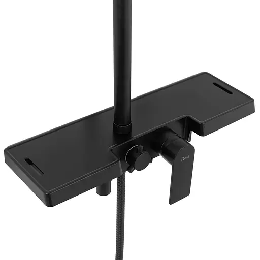 Душовя система Rea Santos з виливом black REA-P8803, Чорний матовий - фото 5