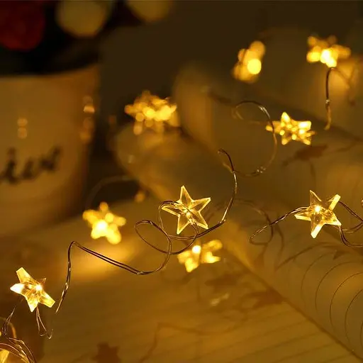 Світлодіодні гірлянди LED City 20 led Зірочки 2.3 м з батарейками в комплекті - фото 3