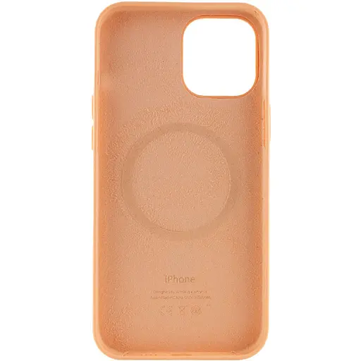 Чохол Silicone case AAA with Magsafe and Animation для Apple iPhone 12 Pro Max 6.7 Помаранчевий/Cantaloupe - фото 3