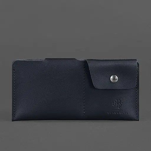 Шкіряне портмоне-купюрник 8.0 чорне - фото 5