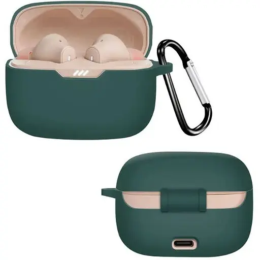Чохол-накладка DK JBL Tune 230NC | Silicone Candy Friendly з карабіном (016034) (green)