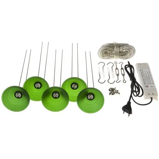 Светильник струнный поворотный подвесной Brille HTL-31/5x20W Green система 176126