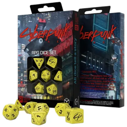 Набір кубиків Cyberpunk Red Dice Set - Danger Zone , 7 шт. (SCPU03)