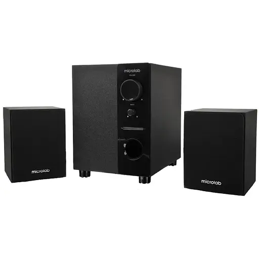 Microlab Акустическая система M-109 2.1, 10W, mini-jack, черный