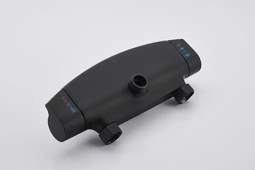 Душова система зовнішнього монтажу з термостатом Nett STB-32, Чорний - фото 9