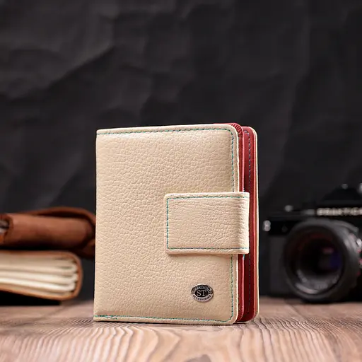 Жіночий шкіряний гаманець ST Leather 9.5х11.5х2.5 см acs0028352 - фото 7